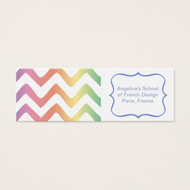Multi Pastel Chevron Pattern (Front)