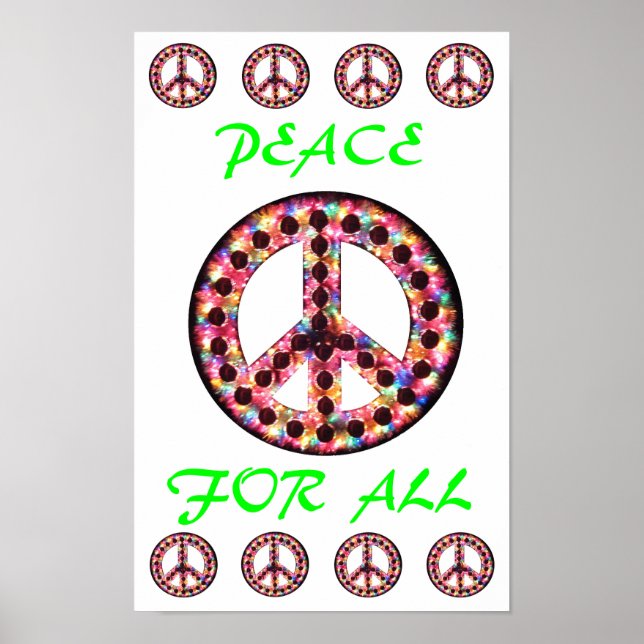 multi peace for all poster (Front)