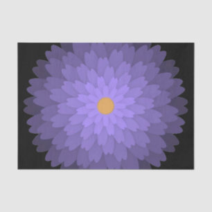 Multi-Petal Flower Plum Colour Tissue Paper