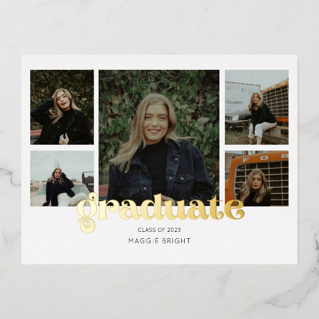 Multi photo 2023 graduate announcement   (Front)