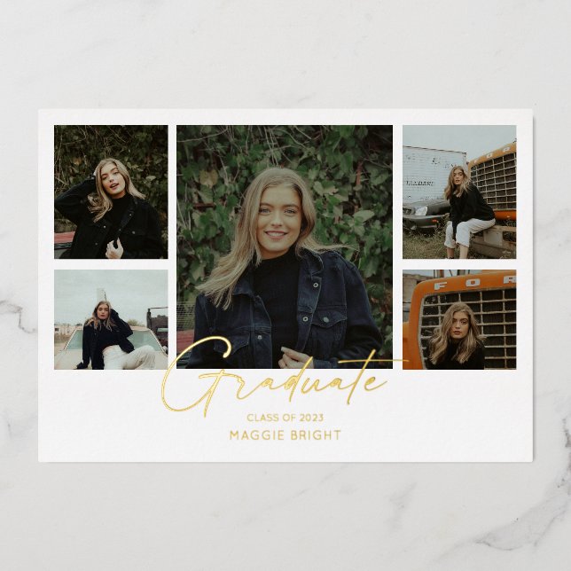 Multi photo 2023 graduate announcement   (Front)