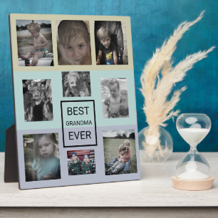 Multi-Photo Best Grandma Ever Collage Plaque
