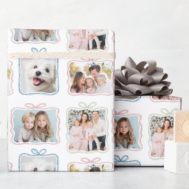 Multi Photo Christmas Gift Wrapping Paper (Creator Uploaded)
