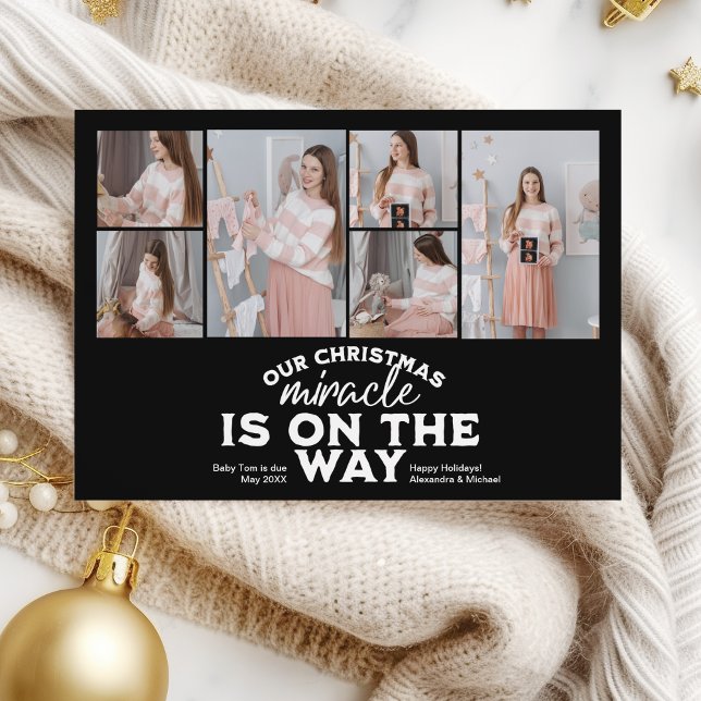Multi Photo Christmas Pregnancy Announcement (Creator Uploaded)