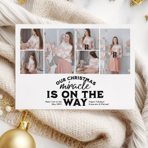 Multi Photo Christmas Pregnancy Announcement