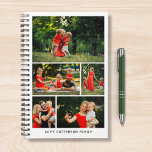 Multi Photo Collage Create Your Own Family Planner<br><div class="desc">Multi Photo Collage Create Your Own Personalised Family Planner features a photo collage of five of your favourite photos and personalised with your name or custom text in modern typography. Perfect personalised gifts family and friends for birthdays, Christmas, Mother's Day, Father's Day, Grandparents, brother, sister, best friend and more. Designed...</div>
