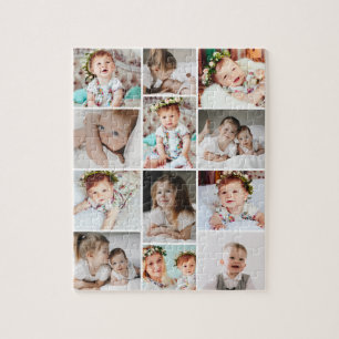Multi Photo Collage Custom 110 Piece Jigsaw Puzzle