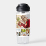 Multi Photo Collage Modern Personalised Name Water Bottle<br><div class="desc">Multi Photo Collage Modern Personalised Name Water Bottle features a photo collage of nine of your favourite photos. Personalised with your name in modern black script. Perfect for birthday, Christmas, Mother's Day, Father's Day, Grandparents, brother, sister, best friend and more. PHOTO TIP: centre your photos before uploading to Zazzle. Designed...</div>