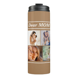 Multi Photo Collage Modern Personalized mother's  Thermal Tumbler