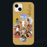 Multi Photo Collage Simple Modern Personalised Case-Mate iPhone 14 Plus Case<br><div class="desc">Multi Photo Collage Simple Modern Personalised Name Hexagon Pattern Smartphone iPhone Case features a photo collage of your favourite photos in a hexagon shape. Personalised with your name. Perfect for birthday, Christmas, Mother's Day, Father's Day, Grandparents, brother, sister, best friend and more. PHOTO TIP: centre your photos before uploading to...</div>