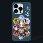Multi Photo Collage Simple Modern Personalised Case-Mate iPhone 14 Pro Case<br><div class="desc">Multi Photo Collage Simple Modern Personalised Name Hexagon Pattern Smartphone iPhone Case features a photo collage of your favourite photos in a hexagon shape. Personalised with your name. Perfect for birthday, Christmas, Mother's Day, Father's Day, Grandparents, brother, sister, best friend and more. PHOTO TIP: centre your photos before uploading to...</div>
