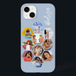 Multi Photo Collage Simple Modern Personalised Case-Mate iPhone 14 Plus Case<br><div class="desc">Multi Photo Collage Simple Modern Personalised Name Hexagon Pattern Smartphone iPhone Case features a photo collage of your favourite photos in a hexagon shape. Personalised with your name. Perfect for birthday, Christmas, Mother's Day, Father's Day, Grandparents, brother, sister, best friend and more. PHOTO TIP: centre your photos before uploading to...</div>