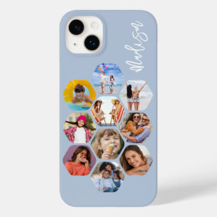 Multi Photo Collage Simple Modern Personalised Case-Mate iPhone 14 Plus Case