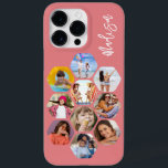 Multi Photo Collage Simple Modern Personalised Case-Mate iPhone 14 Pro Max Case<br><div class="desc">Multi Photo Collage Simple Modern Personalised Name Hexagon Pattern Smartphone iPhone Case features a photo collage of your favourite photos in a hexagon shape. Personalised with your name. Perfect for birthday, Christmas, Mother's Day, Father's Day, Grandparents, brother, sister, best friend and more. PHOTO TIP: centre your photos before uploading to...</div>
