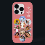 Multi Photo Collage Simple Modern Personalised Case-Mate iPhone 14 Pro Case<br><div class="desc">Multi Photo Collage Simple Modern Personalised Name Hexagon Pattern Smartphone iPhone Case features a photo collage of your favourite photos in a hexagon shape. Personalised with your name. Perfect for birthday, Christmas, Mother's Day, Father's Day, Grandparents, brother, sister, best friend and more. PHOTO TIP: centre your photos before uploading to...</div>