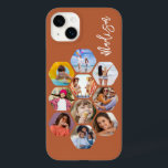 Multi Photo Collage Simple Modern Personalised Case-Mate iPhone 14 Plus Case<br><div class="desc">Multi Photo Collage Simple Modern Personalised Name Hexagon Pattern Smartphone iPhone Case features a photo collage of your favourite photos in a hexagon shape. Personalised with your name. Perfect for birthday, Christmas, Mother's Day, Father's Day, Grandparents, brother, sister, best friend and more. PHOTO TIP: centre your photos before uploading to...</div>