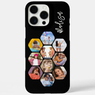 Multi Photo Collage Simple Modern Personalised iPhone 16 Pro Max Case
