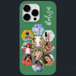 Multi Photo Collage Simple Modern Personalised Case-Mate iPhone 14 Pro Max Case<br><div class="desc">Multi Photo Collage Simple Modern Personalised Name Hexagon Pattern Smartphone iPhone Case features a photo collage of your favourite photos in a hexagon shape. Personalised with your name. Perfect for birthday, Christmas, Mother's Day, Father's Day, Grandparents, brother, sister, best friend and more. PHOTO TIP: centre your photos before uploading to...</div>