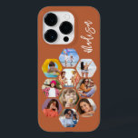 Multi Photo Collage Simple Modern Personalised Case-Mate iPhone 14 Pro Case<br><div class="desc">Multi Photo Collage Simple Modern Personalised Name Hexagon Pattern Smartphone iPhone Case features a photo collage of your favourite photos in a hexagon shape. Personalised with your name. Perfect for birthday, Christmas, Mother's Day, Father's Day, Grandparents, brother, sister, best friend and more. PHOTO TIP: centre your photos before uploading to...</div>