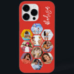 Multi Photo Collage Simple Modern Personalised Case-Mate iPhone 14 Pro Max Case<br><div class="desc">Multi Photo Collage Simple Modern Personalised Name Hexagon Pattern Smartphone iPhone Case features a photo collage of your favourite photos in a hexagon shape. Personalised with your name. Perfect for birthday, Christmas, Mother's Day, Father's Day, Grandparents, brother, sister, best friend and more. PHOTO TIP: centre your photos before uploading to...</div>