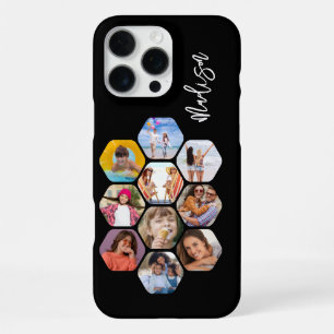 Multi Photo Collage Simple Modern Personalised iPhone 16 Pro Max Case