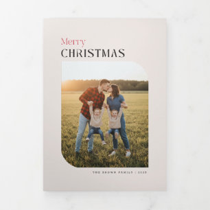 Multi Photo Collage Trifold Letter Fold Invitation