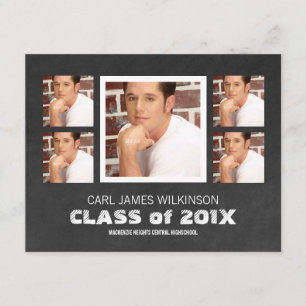 Multi Photo Graduation for Guys Announcement