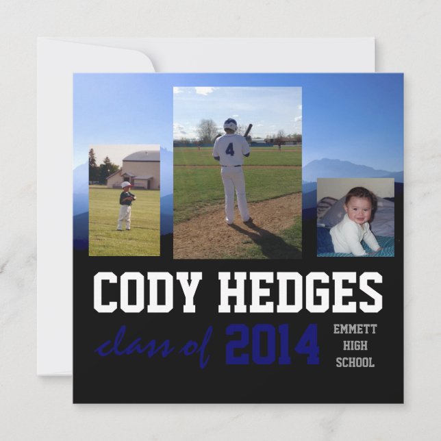 Multi-Photo Graduation Invitation (Front)