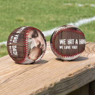 Multi Photo Home Run Dad Father's Day Baseball