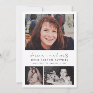 Multi Photo Memorial Sympathy Funeral Program