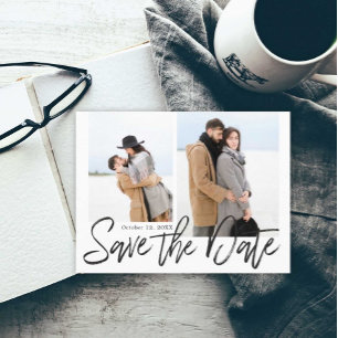 Multi Photo Save the Date Announcement Postcard
