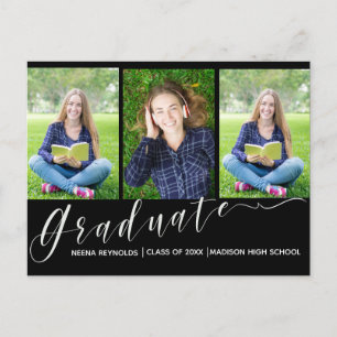 Multi Photo Script Graduation Announcement
