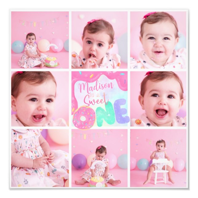 multi photo sweet one print (Front)