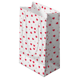 Multi Pink Scatter Hearts Patterned Gift Bag