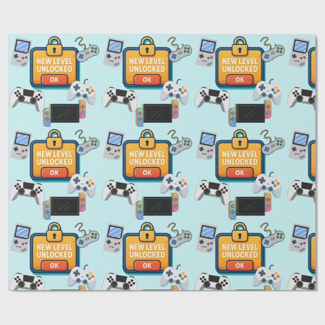 Multi Platform Video Game Wrapping Paper (Flat)