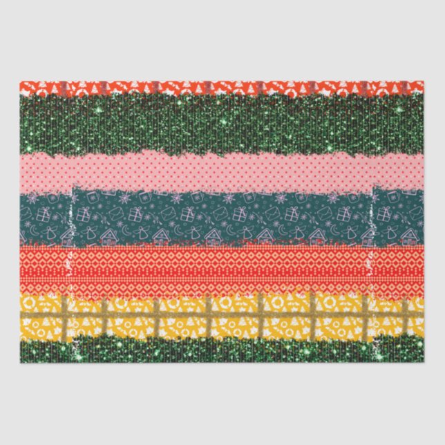 Multi Print Christmas Tissue Paper (Front)