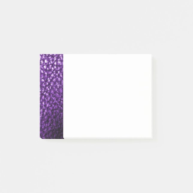 Multi Purple Faux leather Post-it® Notes (Front)