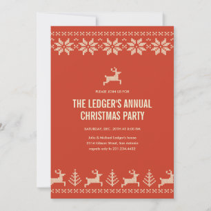 Multi-Purpose Christmas Party Sweater Invitations