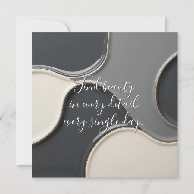 Multi purpose flat card in stylish graphic (Front)