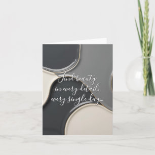 Multi purpose folded card in stylish graphic