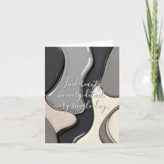 Multi purpose folded card in stylish graphic