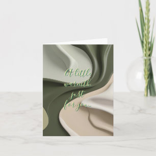 Multi purpose folded card in stylish graphic