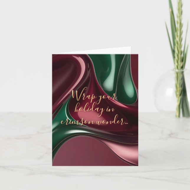 Multi purpose folded card in stylish graphic (Front)