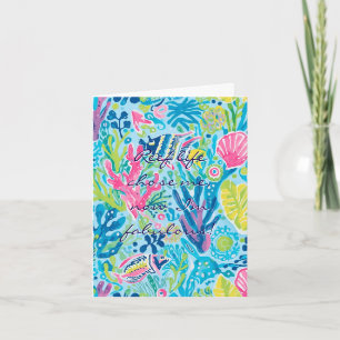 Multi purpose folded card in stylish graphic