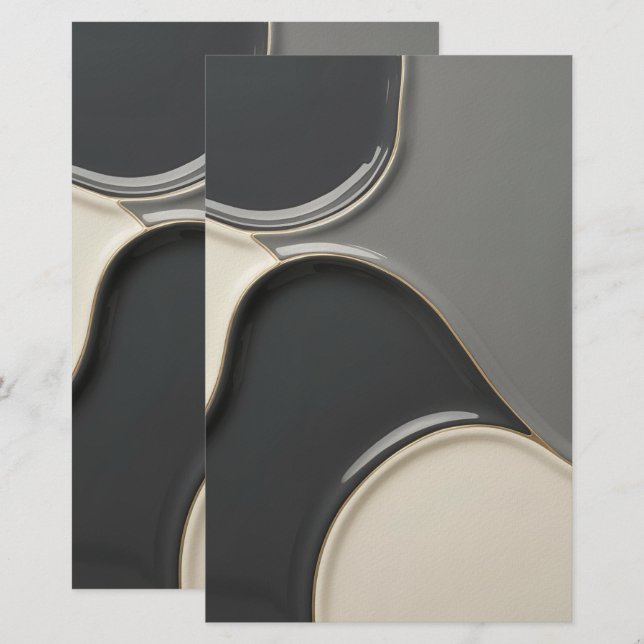 Multi purpose stationery paper in stylish graphic (Front/Back)