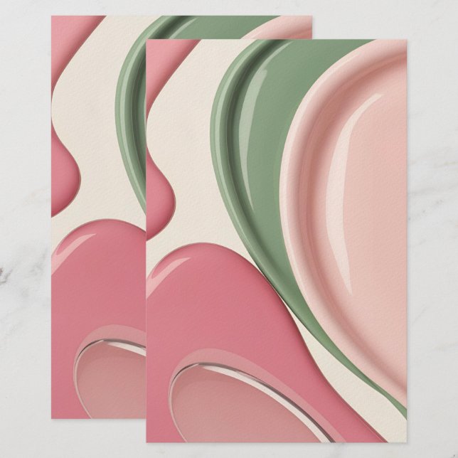 Multi purpose stationery paper in stylish graphic (Front/Back)