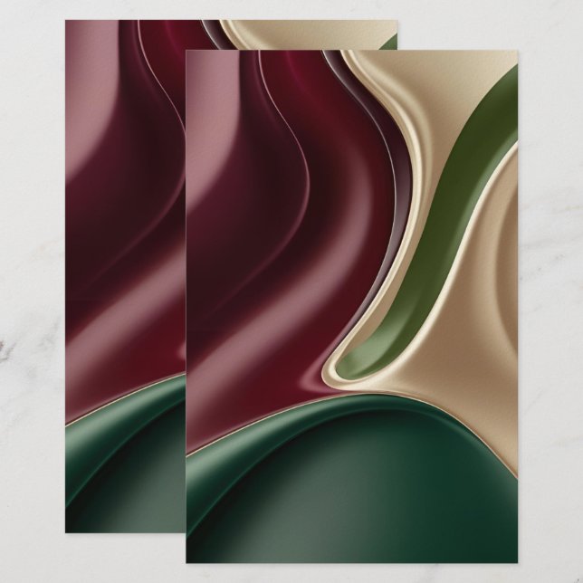 Multi purpose stationery paper in stylish graphic (Front/Back)