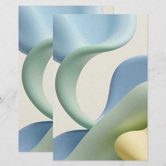 Multi purpose stationery paper in stylish graphic (Front/Back)