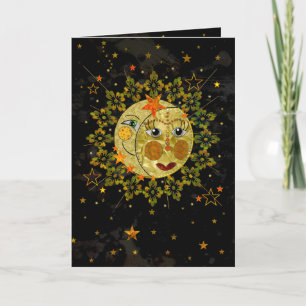 Multi-Purpose, SUN, MOON, STARS, Abstract, Blank Card