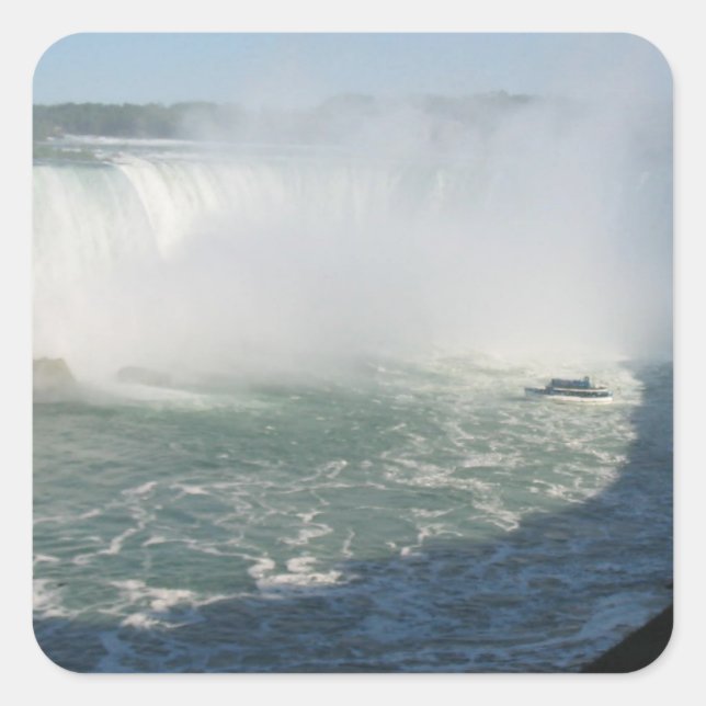 Multi Purpose Write-on n Decorative Niagara Falls Square Sticker (Front)